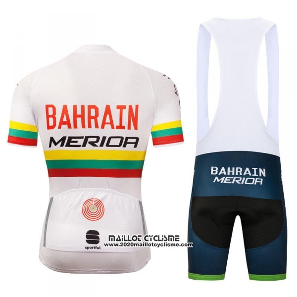 2018 Maillot Ciclismo Bahrain Merida Champion Lituanie Manches Courtes et Cuissard